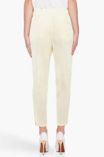3.1 Phillip Lim Yellow Silk Zip Pants for women