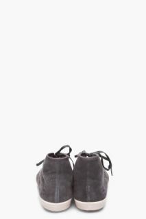 G Star Dark Grey Suede Spin Shoes for men