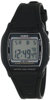 Casio Mens W201 1AV Alarm Chronograph Watch: Watches: