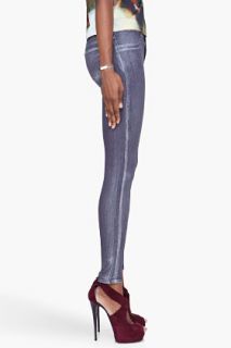 J Brand Slim fit Coated Purple Bullet Jeans for women
