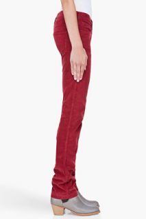 See by Chloé Burgundy Corduroy Trousers for women