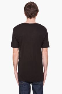 BLK DNM Black Scoopneck T shirt for men