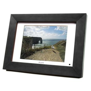 Cadre photo numérique en bois noir de 8 (20.3 cm)   Résolution 640