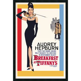 Audrey Hepburn   Breakfast at Tiffanys Framed Textured Art