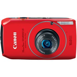 Canon PowerShot SD4000IS 10MP Red Digital Camera