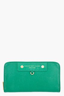 Marc By Marc Jacobs Green Preppy Ziparound Wallet for women