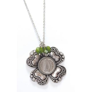 Irish Threepence Four Leaf Clover Pendant Today $18.99 5.0 (1 reviews