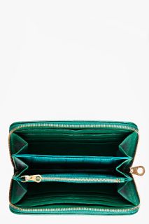 Marc By Marc Jacobs Green Preppy Ziparound Wallet for women