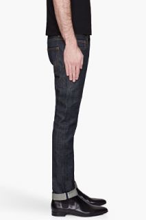 Saint Laurent Indigo Blue 15.5cm Raw Selvage Jeans for men