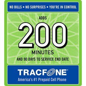 Tracfone 200 Minutes and 90 Days of Service Cell Phones