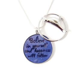 ABO Enterprises Silverplated Believe in Yourself Necklace