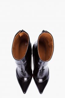 3.1 Phillip Lim Black Patent Peggy Ankle Boots for women