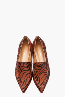 3.1 Phillip Lim Brown Tiger stripe Spade Loafer for women