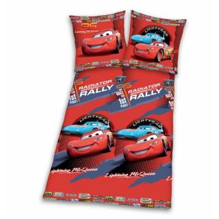 CARS Housse de Couette + Taie RALLY ROUGE 140x200   Achat / Vente