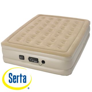 Serta Raised Queen size Airbed with NeverFlat AC Pump Today $149.99 4