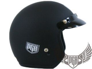 PGR 205 Retro Vintage Bobber Motorcycle Helmet DOT Approved (Large