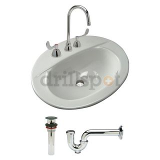 Zurn Industries Z5118.530.1.07.00.00 Lavatory Sink Kit, Countertop, 17 1/4In W