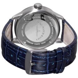 Zeno Mens Navigator NG Blue Leather Strap Quartz Watch