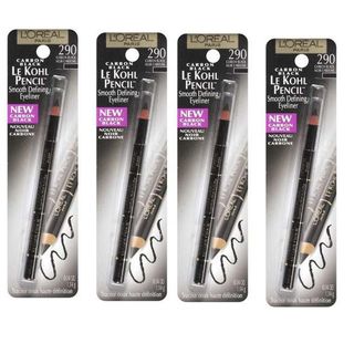 Oreal Le Kohl Carbon Black 290 Pencil EyeLiner (Set of 4
