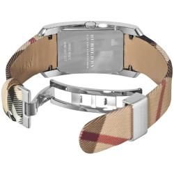 Burberry Womens Signature Checked Strap Watch