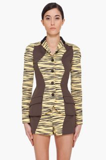 Proenza Schouler Yellow Tiger Print Jacket for women