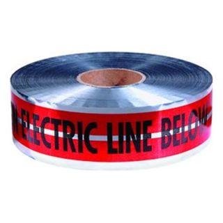 Empire Level Mfg. Corp. 31 107 3x1000 Red/Slv Caution Electric Line