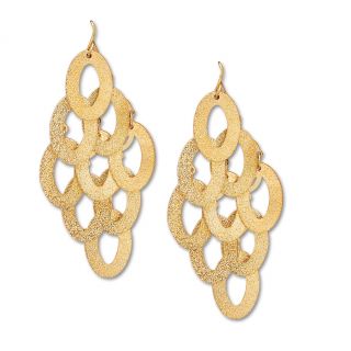 Toscana Collection 14k Gold Overlay Drop Earrings