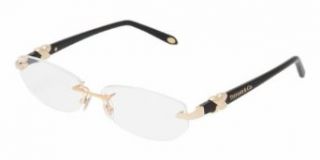 Tiffany & Co. Womens 1026 Gold Frame Rimless Eyeglasses