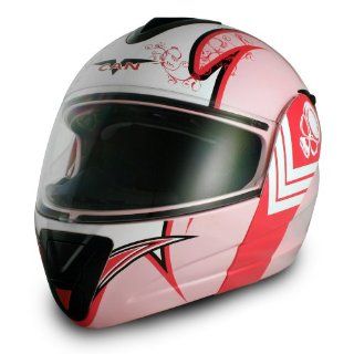 VCAN Blinc 210 Pink X Small Modular Helmet with QUEEN Graphics
