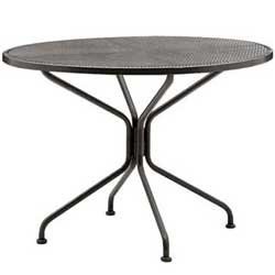 Mesh Top Dining Tables   48 Round   Wrought Iron Patio