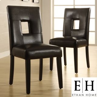 ETHAN HOME Mendoza Black Keyhole Back Dining Chair (Set of 2) Today: $
