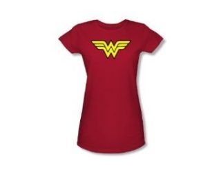 Wonder Woman Standard Icon Red Juniors T shirt Tee