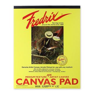 Fredrix 16 inch x 20 inch Canvas Pad Today $23.99