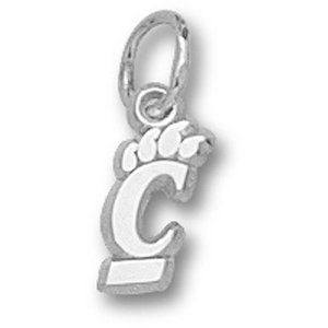 University of Cincinnati Pierced New C Paw 3/8 Pendant