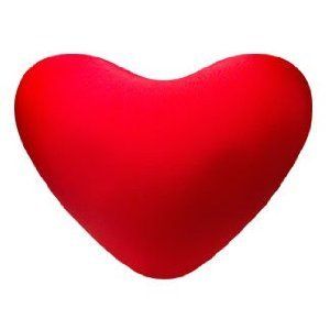 Heart Shaped Microbead Cushie Pillow  Red