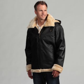 Tanners Avenue Mens Leather Shearling Bomber Jacket Today $174.99 4
