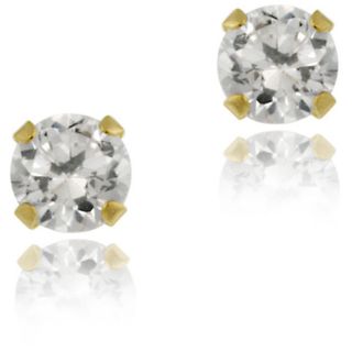 Icz Stonez 14k Gold 3 mm Round Cubic Zirconia Stud Earrings Today: $26