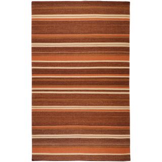 Hand woven Brown Wool Beaux Rug (36 x 56) Today: $46.99
