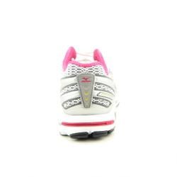 Mizuno Womens Wave Rider 12 Silver/Grey/Pink Running Shoes (Size 7