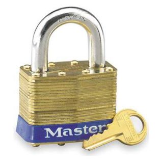 Master Lock 6 Non Rekeyable Padlock, Brass, KD
