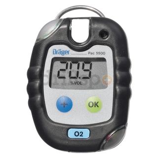 Draeger 4543962 Gas Detector, Oxygen, 0 to 25 pct