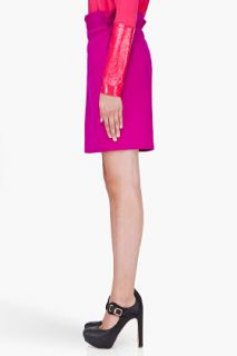 Thakoon Fuchsia Wool Paper Bag Skirt for women