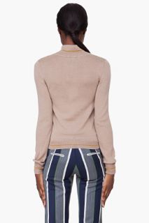 Suno Taupe Knit Tree House Sweater for women