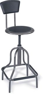 Safco Diesel Series High Base Stool with Back