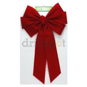 Berwick Offray Ltd PT72613CTV 15" x 26" Berry Red Velvet Wreath Bow