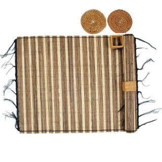 Bamboo Table Mat and Coaster Set (Indonesia) Today $19.99