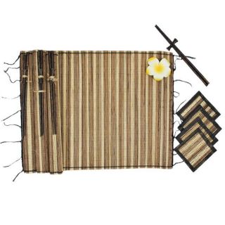Bamboo Table Mats, Coasters and Chopsticks Set (Indonesia) Today $23