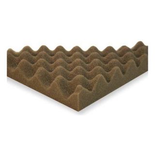 Industrial Noise CF3 Acoustic Foam, Convoluted, Gray, 3in, PK4