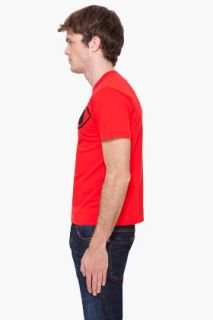 Comme Des Garçons Play  Red Black Logo T shirt for men