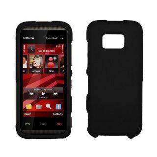 Premium Black Rubberized Snap On Cover Hard Case Cell